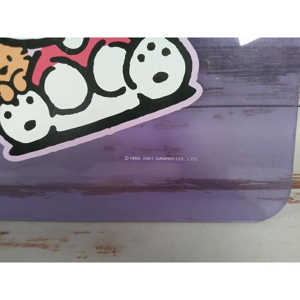 Vintage 2001 Sanrio Pochacco School Clipboard Purple Clear Y2K Rare Used